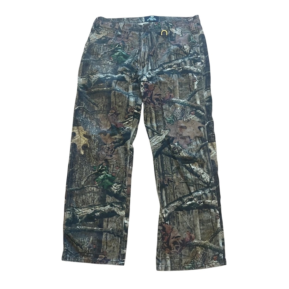 Mossy Oak Breakup Infinity Camo Hunting Pants Mens 36x32 Cotton Denim Tree Print